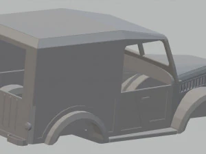 gaz 69 printable body truck 3D Print Model