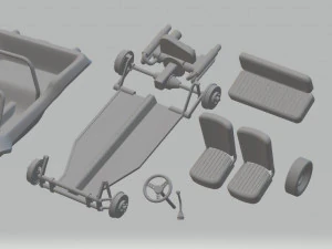 volkswagen buggy meyers manx 1965 mobil cetak Model Cetak 3D