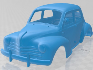 renault 4cv 1955 printable body car Modello di stampa 3D