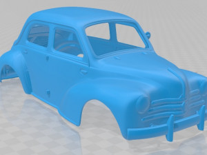 renault 4cv 1955 printable body car Modèles 3D en vedette