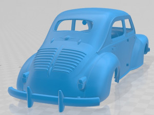 renault 4cv 1955 printable body car Modèles 3D en vedette