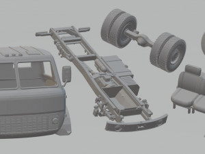 maz 500 printable truck 3D Print Model