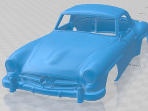 Mercedes Benz 190 SL 1961 Printable Body Car 3D Print Model