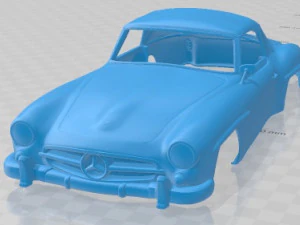 메르세데스 벤츠 190 SL 1961 인쇄 가능한 차체 자동차 3D 프린트 모델
