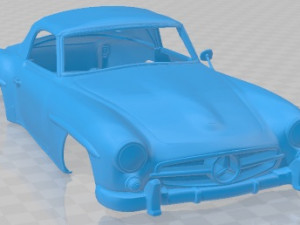 Mercedes Benz 190 SL 1961 Printable Body Car 3D Print Model