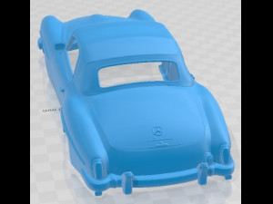 Mercedes Benz 190 SL 1961 Printable Body Car 3D Print Model