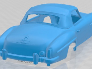 Mercedes Benz 190 SL 1961 Printable Body Car 3D Print Model