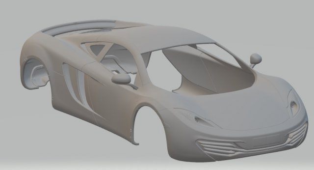 mc laren mp12 coupe printable body car 3D प्रिंट मॉडल .c4d .max .obj .3ds .fbx .stl .blend 