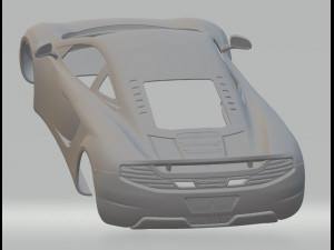 mc laren mp12 coupe printable body car 3D प्रिंट मॉडल