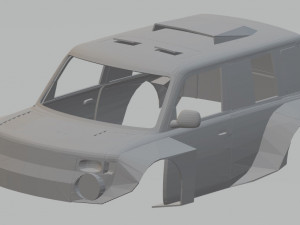 scion xb dakar printable body car 3D Принт Модель