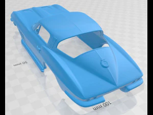 chevrolet corvette stingray 1965 printable body car 3D Print Model