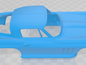 chevrolet corvette stingray 1965 printable body car 3D प्रिंट मॉडल