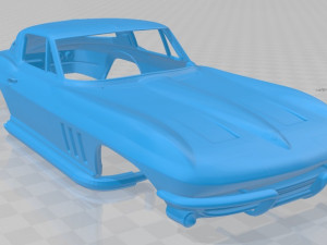 chevrolet corvette stingray 1965 printable body car 3D प्रिंट मॉडल