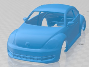 Volkswagen Beetle 2012 Printable Body Car 3D Baskı Modeli
