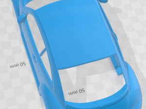 Volkswagen Beetle 2012 Printable Body Car Model Cetak 3D