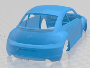 Volkswagen Beetle 2012 Printable Body Car 3D Print Model