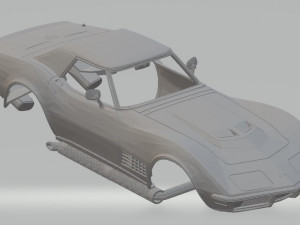chevrolet corvette stingray lt1 printable body car 3D Print Model