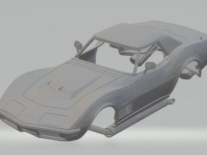 chevrolet corvette stingray lt1 printable body car 3D प्रिंट मॉडल