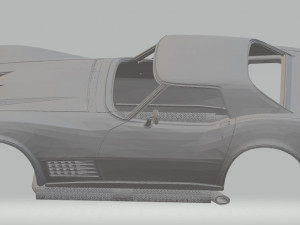 chevrolet corvette stingray lt1 printable body car 3D प्रिंट मॉडल