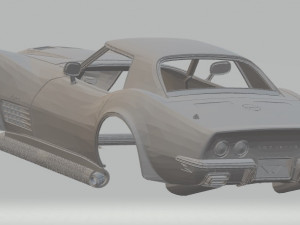 chevrolet corvette stingray lt1 printable body car 3D प्रिंट मॉडल