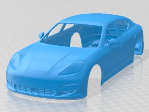 Porsche Panamera 2010 Printable Body Car 3D Print Model