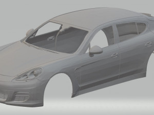 porsche panamera printable body car Modello di stampa 3D