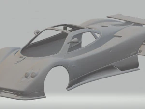 pagani zonda c12 printable body car 3D Print Model