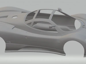 pagani zonda c12 printable body car 3D Print Model