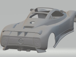 pagani zonda c12 printable body car 3D Print Model
