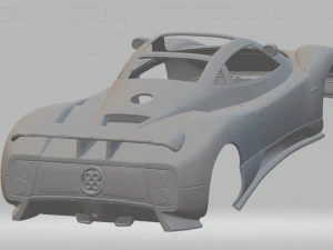 pagani zonda c12 printable body car 3D Print Model