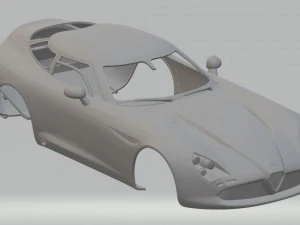 alfa romeo zagato tz3 printable body car 3D Print Model
