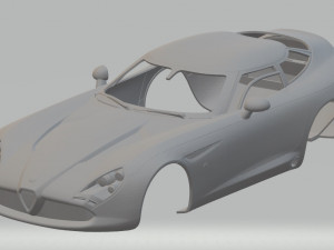 alfa romeo zagato tz3 printable body car 3Dプリントモデル