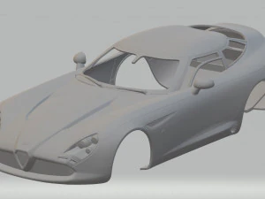 alfa romeo zagato tz3 printable body car 3D Print Model