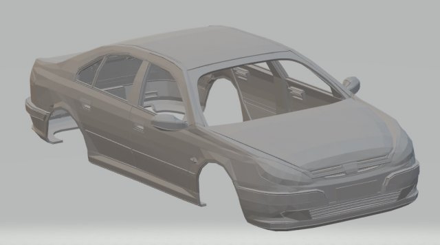 peugeot 607 printable body car Model do druku 3D .c4d .max .obj .3ds .fbx .stl .blend