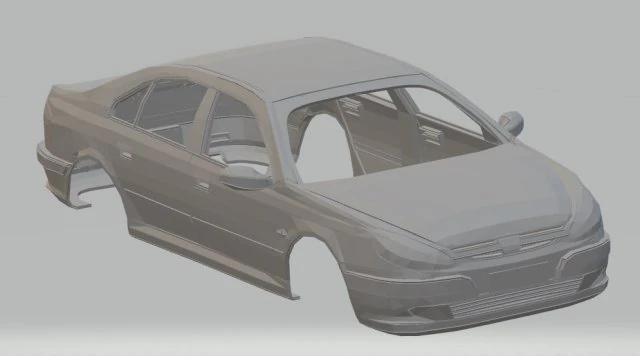 peugeot 607 printable body car 3D Print Model .c4d .max .obj .3ds .fbx .stl .blend 