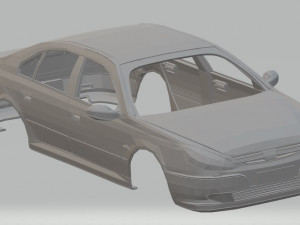 peugeot 607 printable body car 3D Baskı Modeli