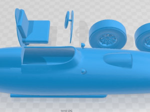Ferrari 256 F1 Printable Car Modello di stampa 3D