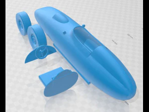 Ferrari 256 F1 Printable Car 3D Print Model