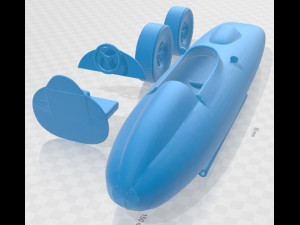 Ferrari 256 F1 Printable Car Modello di stampa 3D