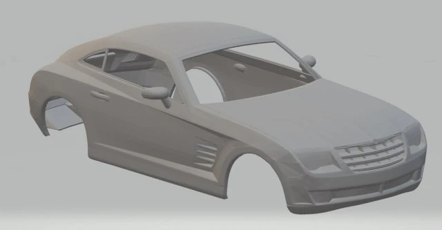 chrysler crossfire printable body car 3D Print Model .c4d .max .obj .3ds .fbx .stl .blend