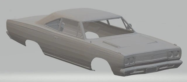 plymouth roadrunner printable body car 3D Print Model .c4d .max .obj .3ds .fbx .stl .blend