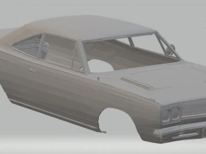 plymouth roadrunner printable body car 3D Print Model