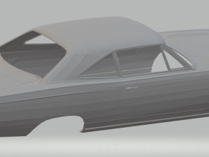 plymouth roadrunner printable body car 3D Принт Модель