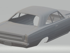 plymouth roadrunner printable body car 3D Принт Модель