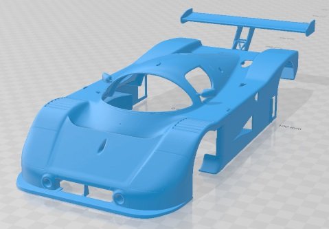 Mercedes Sauber C9 1989 Printable Body Car 3D 打印模型 .c4d .max .obj .3ds .fbx .stl .blend