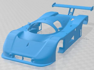 Mercedes Sauber C9 1989 carroceria imprimível Modelo de Impressão 3D