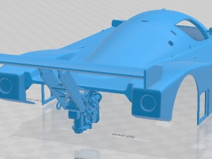 Mercedes Sauber C9 1989 Printable Body Car 3D 打印模型