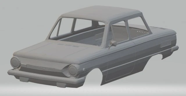 zaz 968 printable body car 3D Print Model .c4d .max .obj .3ds .fbx .stl .blend 