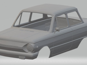 zaz 968 printable body car Modèles 3D en vedette