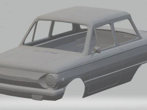 coche de carrocer&iacute;a imprimible zaz 968 Modelo de impresión 3D